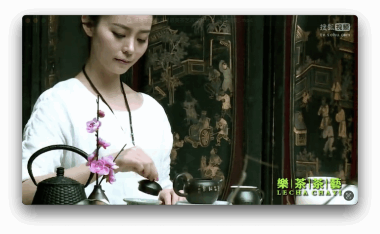 茶艺表演雪片单丛